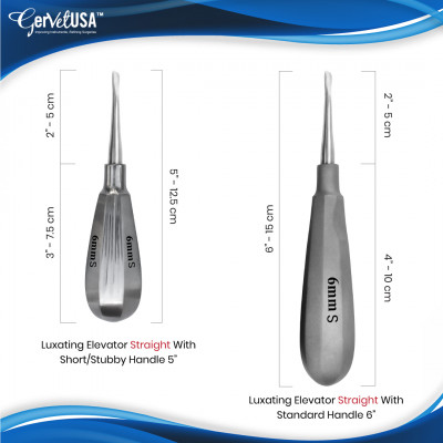 Luxating Elevators Straight Stubby Handle