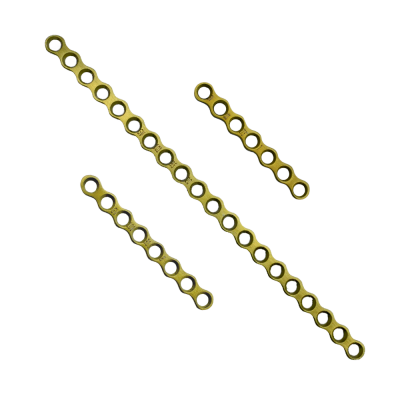 Micro Locking Bone Plates 1mm Thickness - Gold