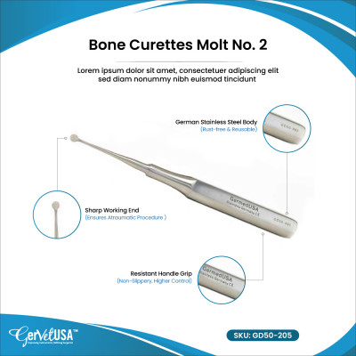 Molt Bone Curette