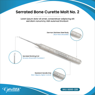 Molt Bone Curette