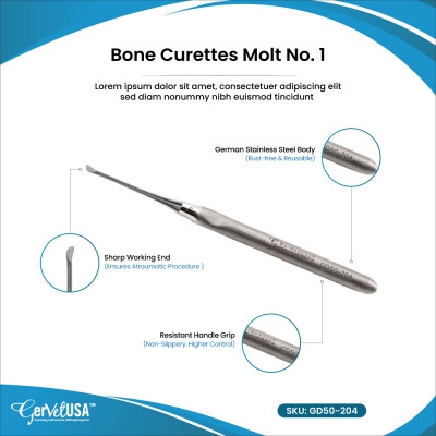 Molt Bone Curette