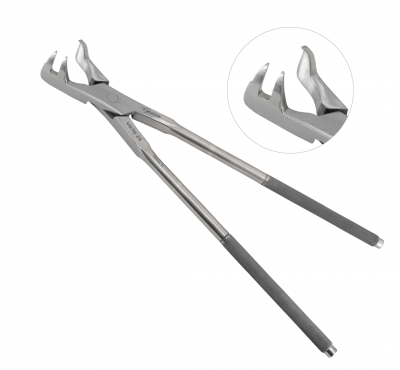 Three Prong Root Forceps Left 19 inch