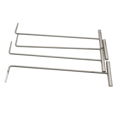 Equine Dental Elevator Set of Four 90 Degree Angle Up Down Right and Left 14"