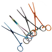 Rochester Carmalt Forceps Straight 8 inch Color Coated