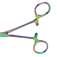 Crile Hemostatic Forceps Straight 5 1/2" Color Coated