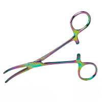 Crile Hemostatic Forceps Curved 5 1/2 inch Color Coated