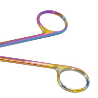 Metzenbaum Dissecting Scissors 5" Rainbow Coated Straight