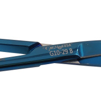 Mayo Dissecting Scissors Curved 6 3/4" Blue Coated