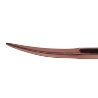 Iris Scissors 4 1/2" Curved - Rose Gold Color Coated