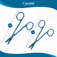 Littauer Stitch Scissors Straight 4 1/2" - Blue Coating