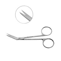 Iris Scissors 4 1/4" Angular with Two Sharp Tips