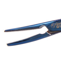 Halsted Mosquito Forceps 4 3/4", Curved, Blue Coated
