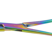 Rochester Carmalt Forceps Straight 5 1/2" Rainbow Coated