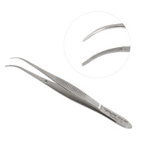 Small Tissue Plier 10cm Curved