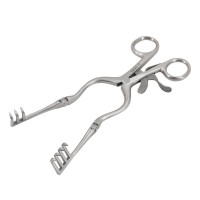 Beckman Weitlaner Retractor 8 1/2" 3x4 Sharp 22x17mm Hinged Blade