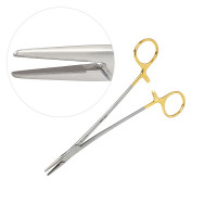 Crile Wood Needle Holder Tungsten Carbide Jaws Smooth 6"