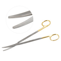 Metzenbaum Scissors 7" Curved Tungsten Carbide Insert Blades - Left Hand