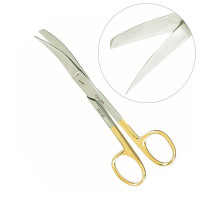 Operating Scissors Sharp Blunt Curved 5 1/2" - Tungsten Carbide