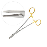 Crile Wood Needle Holder Tungsten Carbide Jaws Serrated 7"