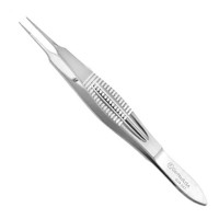 Castroviejo Suturing Forceps Straight, 0.5mm, Tip with Tying Platform, 4 1/4"