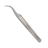 Jeweler's Forceps No. 7 Swiss Style Extra Fine Tips Curved 4 1/2"