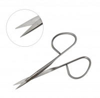 Iris Scissors 4" Straight Sharp Tip Ribbon Handles