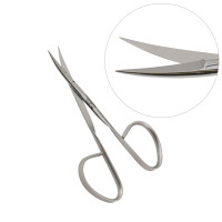 Iris Scissors 4" Curved Sharp Tip Ribbon Handles