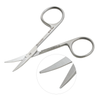 Iris Scissors 3 1/2" Curved, Blunt Tips, Left Hand