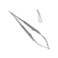 Barraquer Needle Holder 5 1/4" Delicate Curved Jaw With Lock