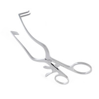 Bellucci Endaural Retractor 4 1/4" Left Solid Blade Right 2 Blunt Teeth