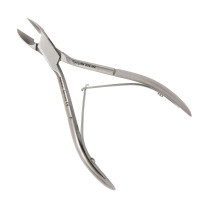 Nail Nipper 5 1/2" Angled Concave Jaws Double Spring Chrome