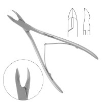 Hangnail Nipper 5 1/2 inch Curved Concave Smooth Handles