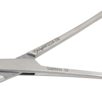 Lewin Bone Forceps 7" Slightly Curved Serrated Jaws