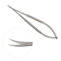 Micro Surgery Scissors Round Handle Curved 7 1/8"