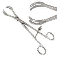 Twin Point Fragment Reduction Forceps 7 1/2" Curved with Speed Lock