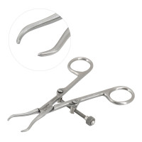 Pointed Fracture Reduction Clamp 5 1/2" Curved Left & Right with Speed Lock