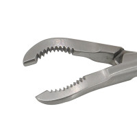 Bone Reduction Forceps 4 1/2" Small Curved Serrated Jaws