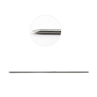 Steinmann Pin Single Trocar 25mm Threaded 9" 2.4mm 3/32" pkg/2