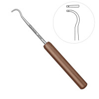 Suture Passer 9" Curved With Hole Phenolic