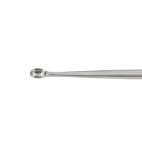 Cobb Curette Stainless Handle 11” Knurled Handle #4/0 (6mm) Oval Cup Straight