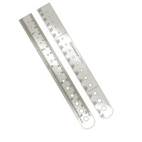 Pin & Wire Gauge/Ruler Stainless  6 inch