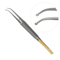 Suture Forceps Curved - Fine Touch Tissue Forceps 14cm - Diamond Dusted