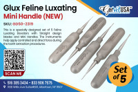 GLux Feline Luxating Elevator Straight 4 1/2" Set of 5 Mini Handle