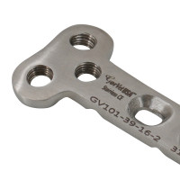 GV Bone Plate 55mm Length 22mm Width 2mm Thickness 6 Round Holes
