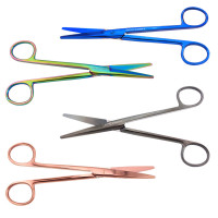 Mayo Dissecting Scissors Straight 6 3/4 inch, Color Coated