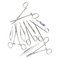 Microsurgery Instrument Kit for Rats, Cats, Rabbits